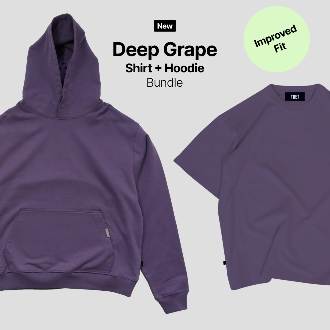 Grape Bundle I Overshirt Shirt + Hoodie