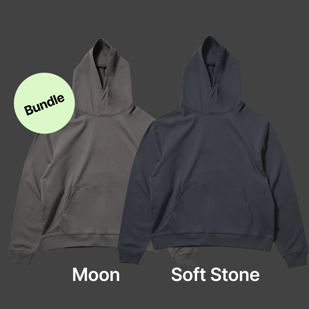 Hoodie Bundle | Moon + Soft Stone